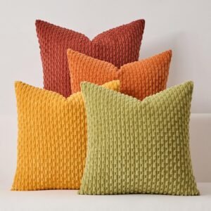 HCB TORTUGA Textile Spring Throw Pillow Covers Pack of 4