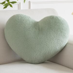HCB TORTUGA Heart Pillow, Heart Shaped Pillow for Bed Couch