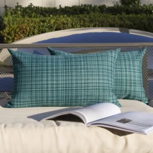 HCB TORTUGA Textile Pack of 2 Decorative Outdoor Waterproof Throw Pillow